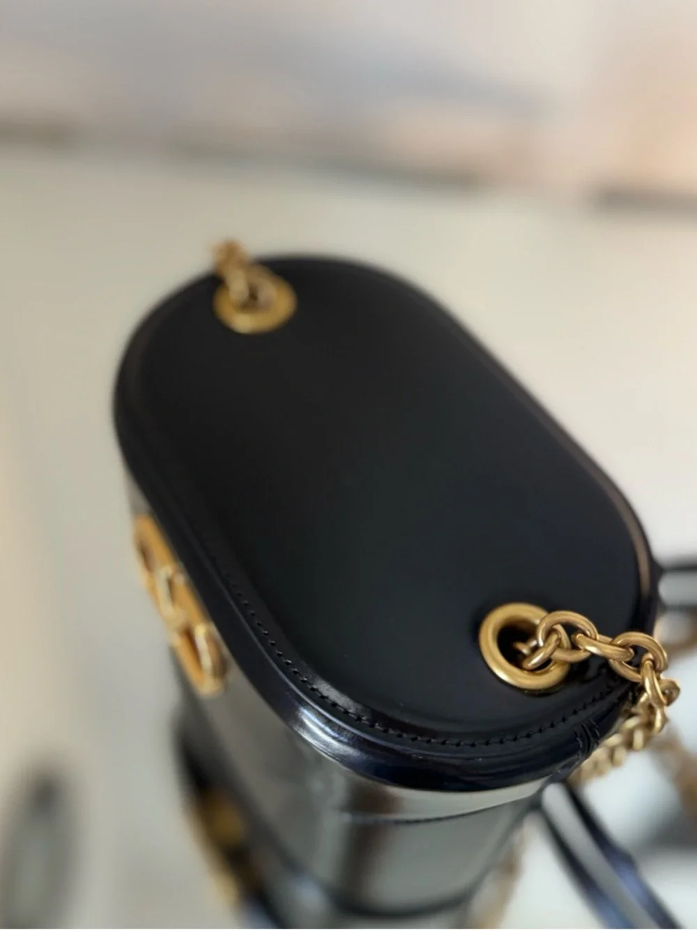 Valentino Garavani Vain Vanity Bag In Shiny Calfskin $3,450
